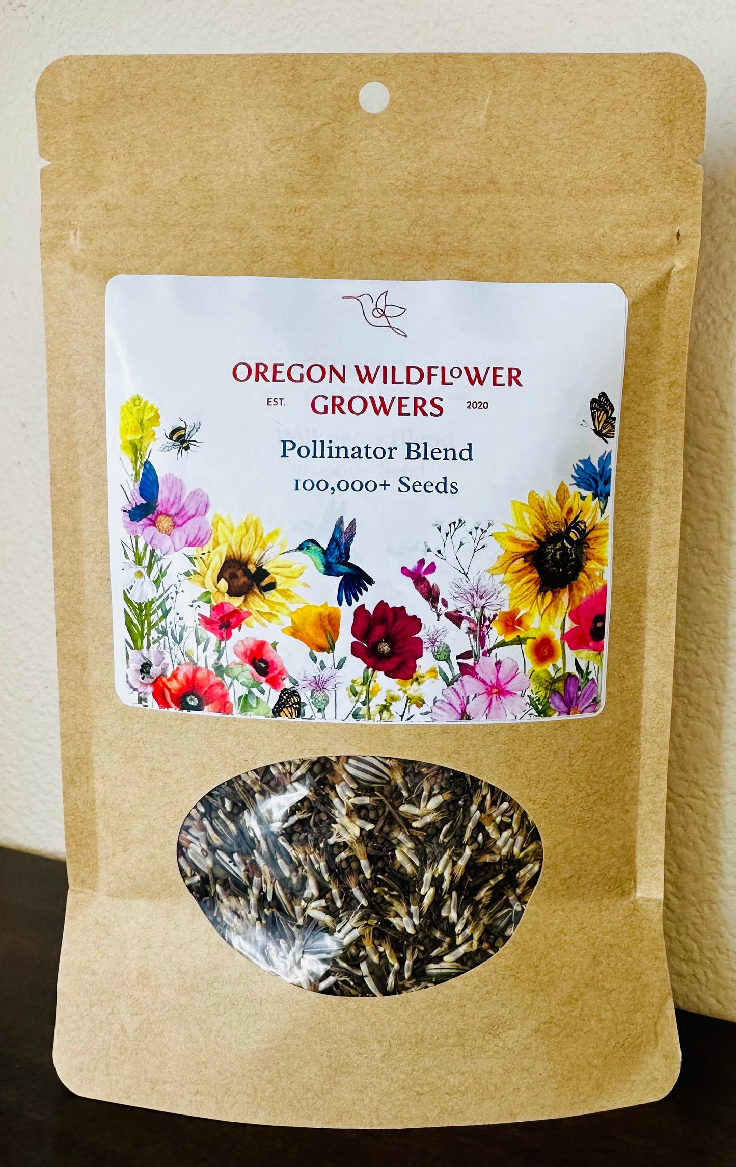 Native Bee, Butterfly, & Bird Blend. 100,000+ Seeds Per Bag.